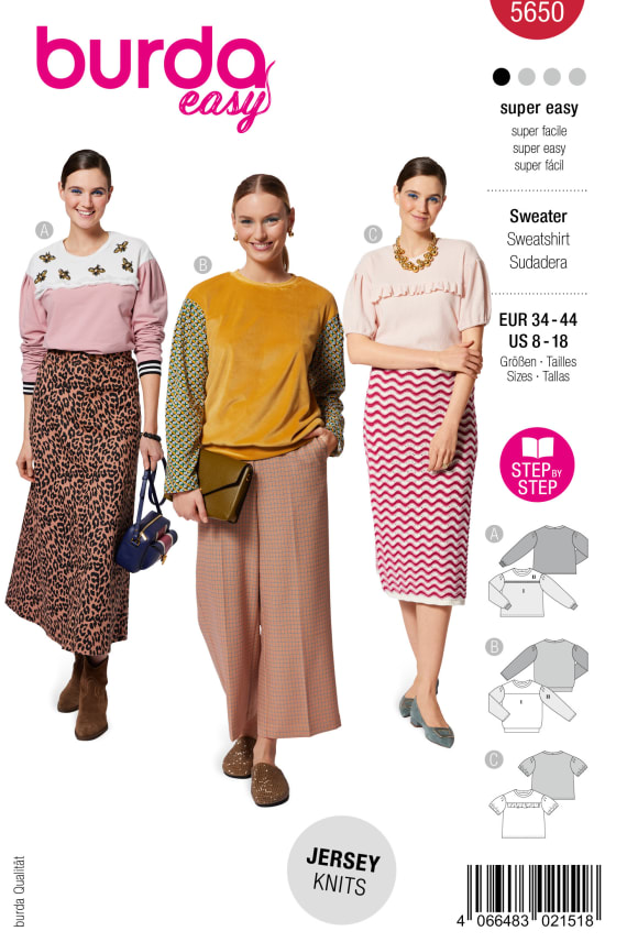 BURDA-5650 C punainen